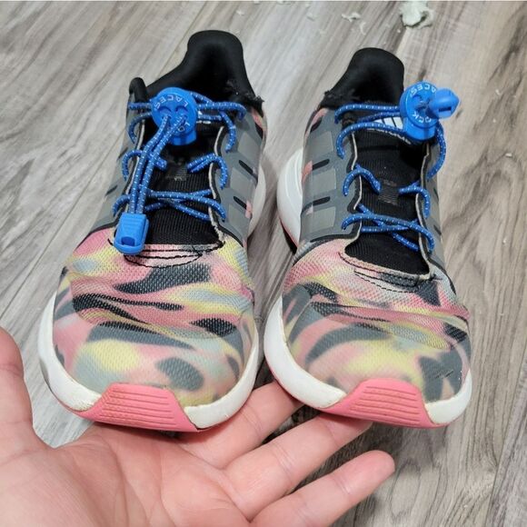 Adidas fortarun cloudfoam multicolor shoes youth 5.5/7.5 - Picture 12 of 13